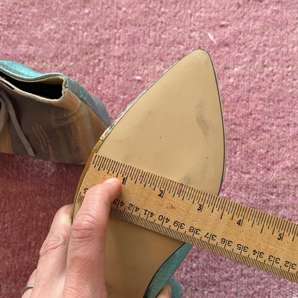 NEW EBARRITO 41 Multicolor Leather Ankle Zip Booties Boots - Picture 11 of 16